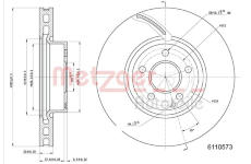 Brzdový kotouč METZGER AUTOTEILE 6110573