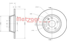 Brzdový kotouč METZGER 6110574