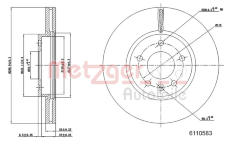 Brzdový kotouč METZGER 6110583