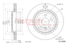 Brzdový kotouč METZGER 6110590