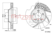 Brzdový kotouč METZGER 6110592