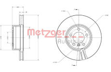 Brzdový kotouč METZGER 6110597