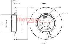 Brzdový kotouč METZGER 6110600