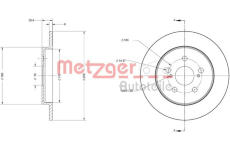 Brzdový kotouč METZGER 6110617