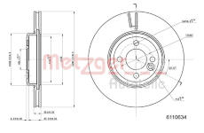 Brzdový kotouč METZGER 6110634