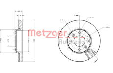 Brzdový kotouč METZGER AUTOTEILE 6110636
