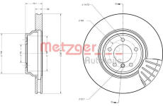 Brzdový kotouč METZGER 6110657