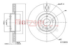 Brzdový kotouč METZGER 6110659