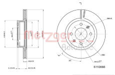 Brzdový kotouč METZGER 6110666