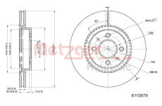 Brzdový kotouč METZGER 6110679