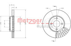 Brzdový kotouč METZGER 6110680