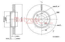 Brzdový kotouč METZGER 6110681