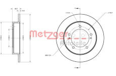 Brzdový kotouč METZGER 6110685