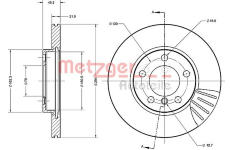 Brzdový kotouč METZGER 6110692