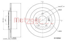 Brzdový kotouč METZGER 6110694