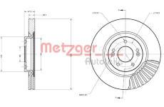 Brzdový kotouč METZGER 6110695