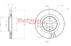 Brzdový kotouč METZGER 6110697