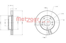 Brzdový kotouč METZGER 6110702