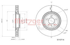 Brzdový kotouč METZGER 6110714