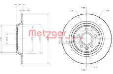 Brzdový kotouč METZGER 6110728