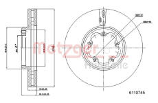 Brzdový kotouč METZGER 6110745