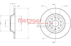 Brzdový kotouč METZGER 6110747