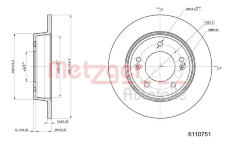 Brzdový kotouč METZGER 6110751