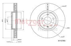 Brzdový kotouč METZGER 6110765