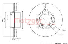 Brzdový kotouč METZGER 6110767