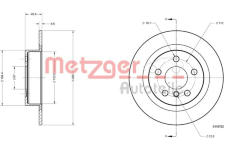 Brzdový kotouč METZGER 6110782