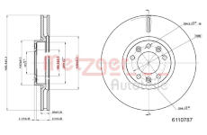 Brzdový kotouč METZGER 6110787