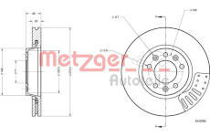 Brzdový kotouč METZGER 6110788