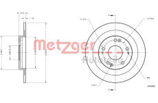 Brzdový kotouč METZGER 6110790