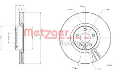 Brzdový kotouč METZGER AUTOTEILE 6110812