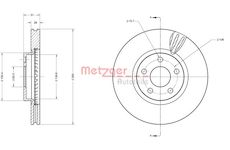 Brzdový kotouč METZGER 6110814