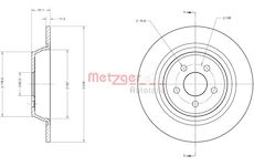 Brzdový kotouč METZGER 6110818