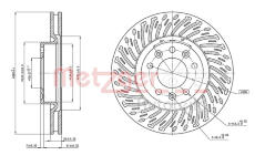 Brzdový kotouč METZGER 6110839
