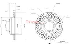 Brzdový kotouč METZGER 6110841