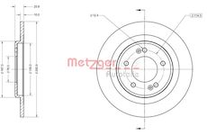 Brzdový kotouč METZGER 6110846