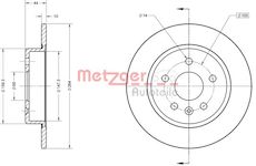 Brzdový kotouč METZGER 6110847