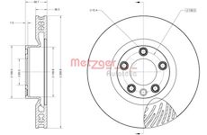 Brzdový kotouč METZGER 6110853