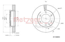 Brzdový kotouč METZGER 6110859