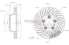 Brzdový kotouč METZGER AUTOTEILE 6110863
