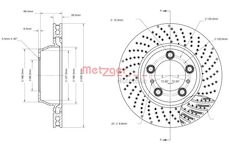 Brzdový kotouč METZGER AUTOTEILE 6110864