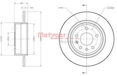 Brzdový kotouč METZGER 6110865