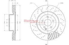 Brzdový kotouč METZGER 6110866