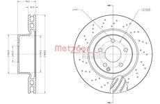 Brzdový kotouč METZGER 6110870