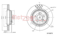 Brzdový kotouč METZGER 6110873