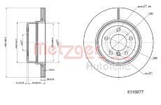 Brzdový kotouč METZGER 6110877