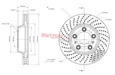 Brzdový kotouč METZGER 6110881